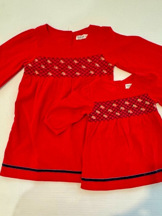 Beebay Other - Beebay Toddler/Infant or Doll Vintage Red Smocked Dress Set,New,Not sold sep.
